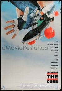 9g391 GLEAMING THE CUBE 1sh 1988 Christian Slater, Tony Hawk, Steven Bauer, skateboarding!