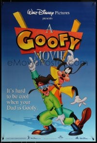 9g403 GOOFY MOVIE DS 1sh 1995 Walt Disney, it's hard to be cool when your dad is Goofy, blue style!
