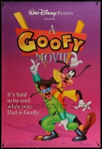 9g404 GOOFY MOVIE DS 1sh 1995 Walt Disney, it's hard to be cool when your dad is Goofy, purple!