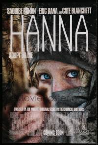9g420 HANNA advance DS 1sh 2011 cool image of Saoirse Ronan in the title role, adapt or die!
