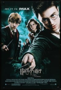 9g425 HARRY POTTER & THE ORDER OF THE PHOENIX IMAX DS 1sh 2007 Daniel Radcliffe, Watson, Grint!