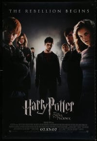 9g426 HARRY POTTER & THE ORDER OF THE PHOENIX int'l advance DS 1sh 2007 Radcliffe, Watson, Grint!