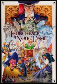 9g449 HUNCHBACK OF NOTRE DAME DS 1sh 1996 Walt Disney, Victor Hugo, art of cast on parade!
