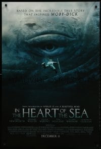 9g461 IN THE HEART OF THE SEA advance DS 1sh 2015 Ron Howard, Chris Hemsworth, huge whale eye!