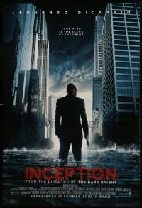 9g465 INCEPTION IMAX advance DS 1sh 2010 Christopher Nolan, Leonardo DiCaprio standing in water!