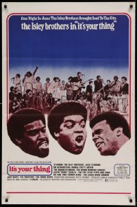 9g494 IT'S YOUR THING 1sh 1970 The Isley Brothers w/Patti Austin, Ike Turner, Tina Turner!