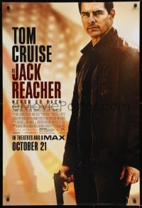 9g495 JACK REACHER NEVER GO BACK advance DS 1sh 2016 Tom Cruise in the title role holding gun!