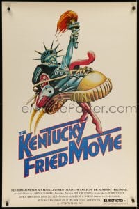 9g526 KENTUCKY FRIED MOVIE 1sh 1977 John Landis directed comedy, wacky tennis shoe art!