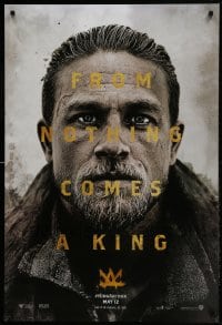 9g533 KING ARTHUR LEGEND OF THE SWORD teaser DS 1sh 2017 Charlie Hunnam in the title role!
