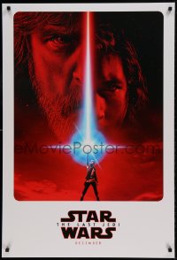 9g092 LAST JEDI teaser DS 1sh 2017 Star Wars, incredible sci-fi image of Hamill, Driver & Ridley!