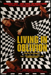 9g578 LIVING IN OBLIVION 1sh 1995 Steve Buscemi, Tom DiCillo, the film crew from Hell!