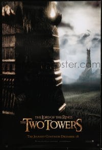 9g592 LORD OF THE RINGS: THE TWO TOWERS teaser 1sh 2002 Peter Jackson & J.R.R. Tolkien epic!