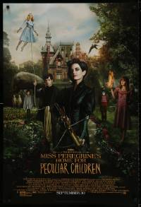 9g641 MISS PEREGRINE'S HOME FOR PECULIAR CHILDREN style C advance DS 1sh 2016 Tim Burton, Eva Green!