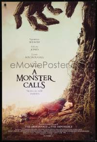 9g647 MONSTER CALLS advance DS 1sh 2016 Sigourney Weaver, voice of Liam Neeson as the Monster!