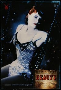 9g655 MOULIN ROUGE style B teaser 1sh 1901 image of sexy Nicole Kidman, this story is about Beauty!