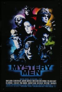 9g668 MYSTERY MEN 1sh 1999 Ben Stiller, Janeane Garofalo, William H. Macy, Paul Reubens!