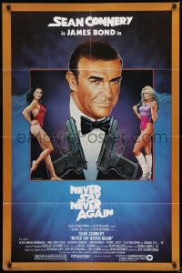 9g011 NEVER SAY NEVER AGAIN 1sh 1983 art of Sean Connery as James Bond 007 by Obrero!