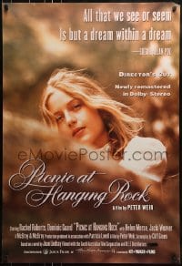 9g715 PICNIC AT HANGING ROCK 1sh R1990s Peter Weir classic about vanishing schoolgirls!