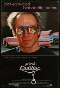 9g716 PINK CADILLAC 1sh 1989 Clint Eastwood is a real man wearing really cool shades!