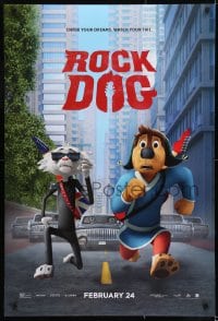 9g760 ROCK DOG teaser DS 1sh 2016 J.K. Simmons, Luke Wilson, a new breed of rock star!