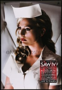 9g779 SAW IV 1sh 2007 Tobin Bell, Halloween blood drive, great profile image of sexy nurse!