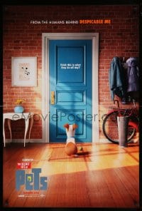 9g790 SECRET LIFE OF PETS advance DS 1sh 2016 Summer style, dog sitting behind door with ball!
