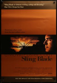 9g829 SLING BLADE DS 1sh 1996 profile image of star & director Billy Bob Thornton as Carl!