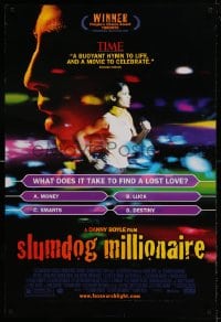 9g830 SLUMDOG MILLIONAIRE DS 1sh 2009 Danny Boyle, winner of Best Picture, Director & Screenplay!