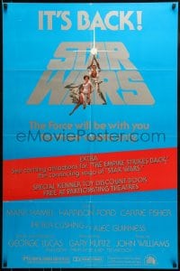 9g045 STAR WARS studio style 1sh R1979 George Lucas classic sci-fi epic, art by Tom Jung!