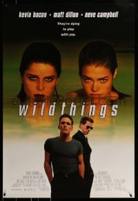 9g980 WILD THINGS DS 1sh 1998 Kevin Bacon, Matt Dillon, predatory Neve Campbell & Denise Richards!