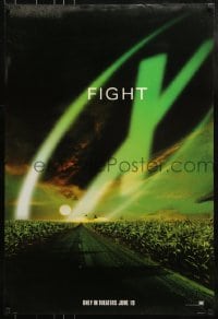 9g990 X-FILES style A teaser DS 1sh 1998 David Duchovny, Gillian Anderson, Fight the Future!