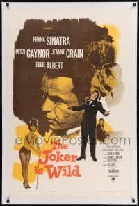 9h088 JOKER IS WILD linen 1sh 1957 Frank Sinatra as Joe E. Lewis, sexy Mitzi Gaynor, Jeanne Crain