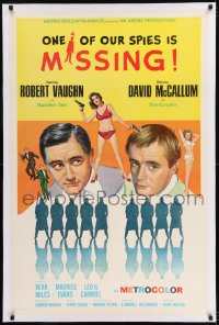 9h123 ONE OF OUR SPIES IS MISSING linen int'l 1sh 1966 Robert Vaughn, McCallum, The Man from UNCLE!