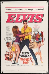 9h179 TICKLE ME linen 1sh 1965 Elvis Presley is fun, wild & wooly, spooky & full of joy & jive!