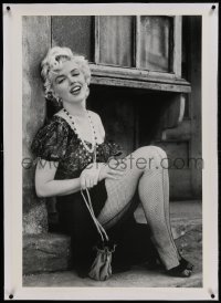 9j094 MARILYN MONROE linen 25x36 commercial poster 2000s sexy close up sitting on city street!