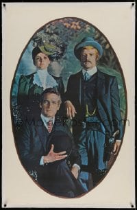 9j116 BUTCH CASSIDY & THE SUNDANCE KID linen 27x42 commercial poster 1970s Paul Newman, Redford