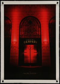 9j107 CAMPARI linen 18x25 advertising poster 2007 the Hotel Campari entrance by Mario Testino!