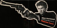 9k014 MAGNUM FORCE die-cut 2-sided 15x37 mobile 1973 Dirty Harry Clint Eastwood w/ gun, ultra rare!