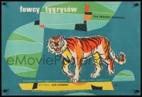 9k234 HUNTING IN SIBERIA Polish 23x34 1959 Gleb Nifontov's Zverolvy, cool Janisziewski tiger art!