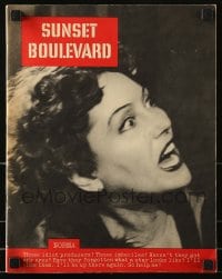 9k147 SUNSET BOULEVARD promo brochure 1950 rare 36-page oversized magazine with images & info!
