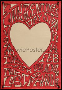9k291 LOST & FOUND signed 14x20 hand painted music poster 1967 Saint Valentine's Day Stomp!