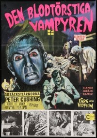 9k212 VAMPIRE-BEAST CRAVES BLOOD Swedish 1969 great different art of vampire Peter Cushing!