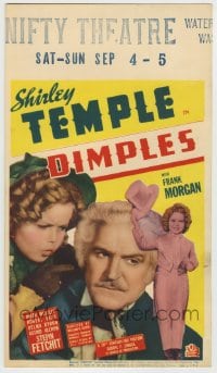 9k107 DIMPLES mini WC 1936 great close up of stern Shirley Temple with Frank Morgan & full-length!
