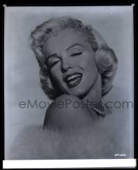 9m520 PRINCE & THE SHOWGIRL 8x10 negative 1957 sexy head & shoulders portrait of Marilyn Monroe!