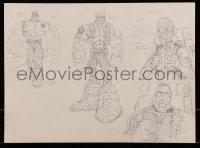 9m162 SMALL SOLDIERS signed 11x15 concept art 1998 Scott James character design artwork!