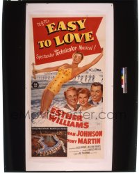 9m578 EASY TO LOVE 8x10 transparency 1990s Esther Williams, Van Johnson & Tony Martin on the 3sheet!
