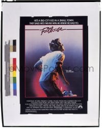 9m581 FOOTLOOSE 8x10 transparency 1990s great image of Kevin Bacon dancing on the one-sheet!