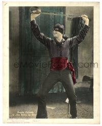 9m475 MARK OF ZORRO German 9x12 transparency LC 1926 masked hero Douglas Fairbanks with sword!