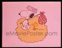 9m320 SNOOPY COME HOME group of 4 4x5 transparencies 1972 Peanuts, Schulz art of Snoopy & Woodstock!