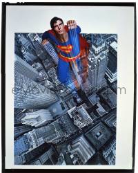 9m192 SUPERMAN group of 2 8x10 transparencies 1978 art of Christopher Reeves used on the posters!